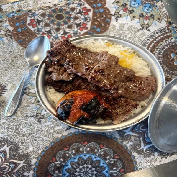 چلوکباب برگ ساطوری مخصوص