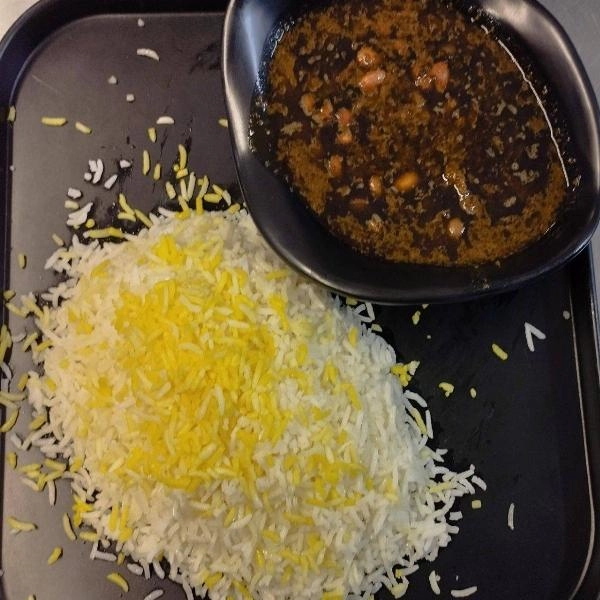 چلو قورمه سبزی